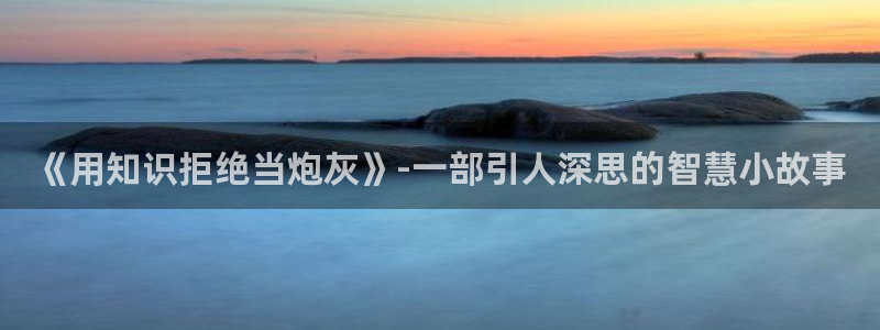 斗罗之灵珠神剑全本小说下载：《用知识拒绝当炮灰》-一部引人深思的智慧小故事